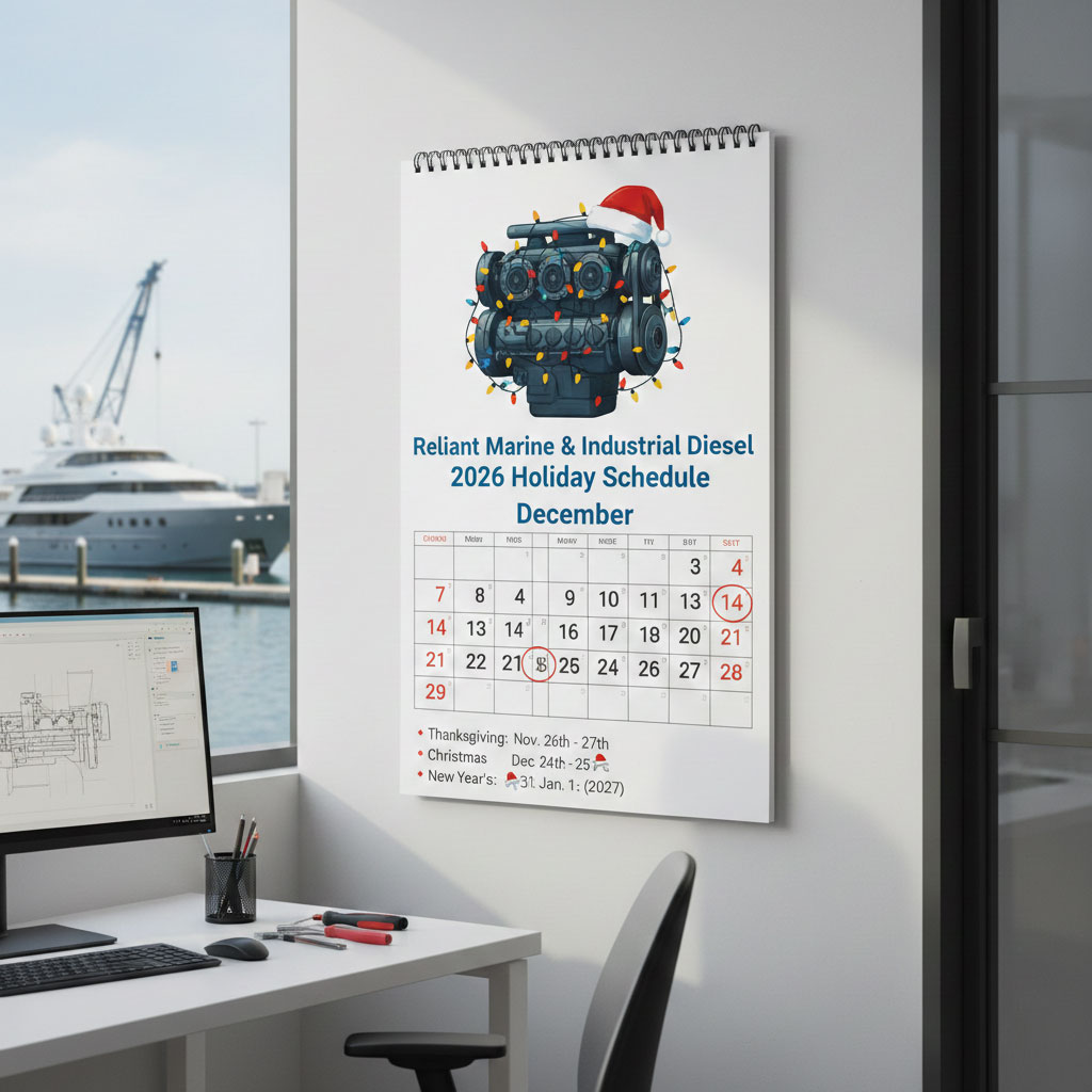 2026 Holiday Schedule | Reliant Marine & Industrial Diesel